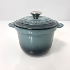 廃盤 LE CREUSET ル・クルーゼ ココットロンド 22cm グリーン 緑 両手