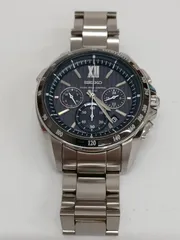 SEIKO BRIGHTZ セイコー ブライツ メンズ ソーラー 電波時計 腕時計 クロノグラフ 10気圧防水 黒文字盤 8B82-0AL0 本体のみ 稼働品【A】