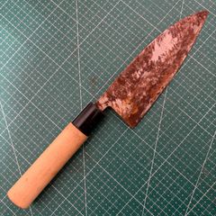 正広作☆牛刀☆240mm☆日本鋼☆ハガネ☆右利き用☆片刃☆業務用包丁