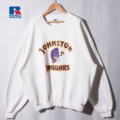 90s ラッセルアスレチック RUSSELL ATHLETIC スウェット XL ホワイト カレッジ メキシコ製 ヴィンテージ Vintage オーバーサイズ ビッグシルエット ストリート アメカジ 白 古着 A252