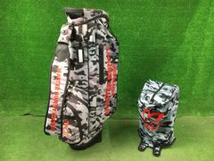 即完売】プーマ バンダナ柄 激レア キャディバッグ 赤 限定入荷 ゴルフ