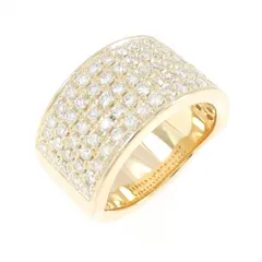K18YG パヴェ ダイヤモンド リング 1.82CT