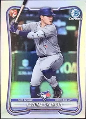 【9/8まで出品】岡本和真 Kazuma Okamoto Topps Bowman Chrome Refractor 2026 RC ルーキーカード MLB Blue Jays #28