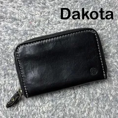 Dakota ダコタ コインケース 小銭入れ ラウンドファスナー 本革 レザー 黒