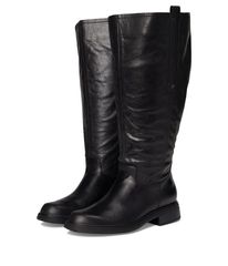 ナチュライザー レディース シューズ ブーツ・レインブーツ Naturalizer Ontimextra Wide Calf Knee High Boots Black Leather ブラック