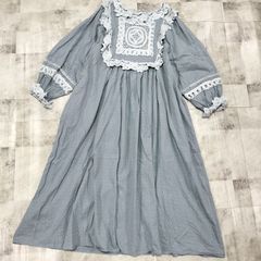 美品】M'S GRACY エムズグレイシー 花柄 フレンチスリーブ ロング