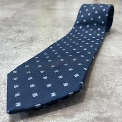 HERMES】エルメス ハンカチ 箱付き コットン ネイビー ブルー Hロゴ