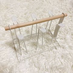 신품 미사용 アウトレット コップスタンド グラスホルダー ホワイト