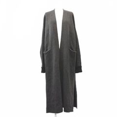 スペッチオ SPECCHIO フォックスファー ロングコート 40 黒 ブラック 