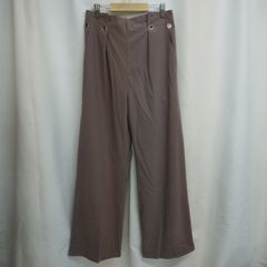 M1-04613 【Women】OLIVE des OLIVE (オリーブデオリーブ) イージーワイドパンツ (M) / モカ K-冬