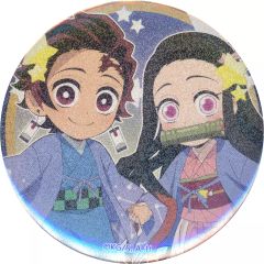 [중고] 배지 핀즈 카마도 탄지로& 슌몬 禰豆子(라메들이) [귀멸의 칼날×ufotable Cafe×마치아 소비 CAFE 12 별자리 이벤트 2022 랜덤 캔 배지 A]