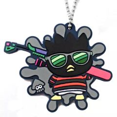 [Used] Keychain/Mascot (Character) Badtz-Maru "Splatoon 2 x Sanrio Characters Special Rubber Mascot"