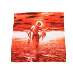 W1175◆ゴルチエ ハンカチ キリスト教 LOVE ONE ANOTHER Jean Paul GAULTIER クリシュナ 宗教画 大判ハンカチ オレンジ - メルカリ