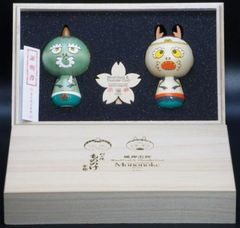 村上隆 風神雷神こけし 小 新品未開封 卯三郎の孫コラボ もののけ京都
