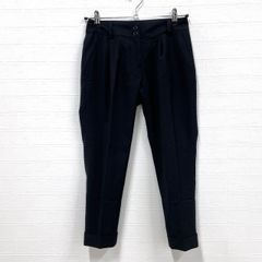 NATURAL BEAUTY BASIC テーパードパンツ XS 黒 センタープレス ダブルボタン #RW52