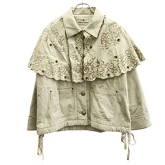 GRACE CONTINENTAL グレースコンチネンタル ケープ付カバーオールジャケット 0126101109 アイボリー系 36