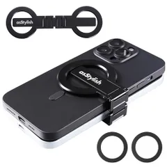 Twins Carry: iPhone と Android 用の磁気デュアル電話ホルダー | プロフェッショナル、旅行者、ゲーマー向けの軽量ソリューション | 仕事用と個人用に 2 台の電話を管理 (黒, 一般的な)送料無料 0f460699