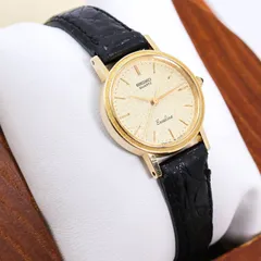 稼働 SEIKO Exceline 腕時計 ゴールド 14K ラウンド 4031