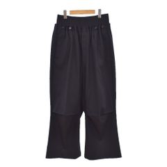 ラフシモンズ RAF SIMONS 23AW Big pants with elastic ハイウエスト ワイド ストレート イージーパンツ 50 黒 ブラック 222-M347 ☆AA