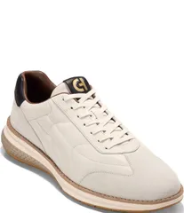 コールハーン メンズ シューズ スニーカー レザー Cole Haan Mens GrandPro Touchlinenergyweave Leather Nubuck Sneakers IvoryS