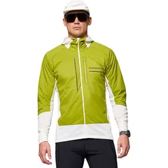 ノローナ メンズ アウター ジャケット・ブルゾン フーデッドジャケット Norrona Senjalpha90 Zip Hooded Jacket Mens Golden LimeSnowhite ホ