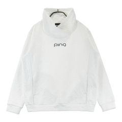 サイズ：M PING ピン  長袖スウェット 総柄 ホワイト系 [240101769811] ゴルフウェア レディース ストスト