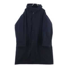 COMOLI コットンナイロンフーデッドコート/モッズコート/BEG/美品