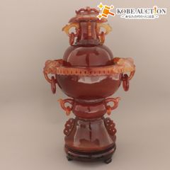 朱竹 貴石画 赤瑪瑙メノウ インテリア 風水 開運 - メルカリ