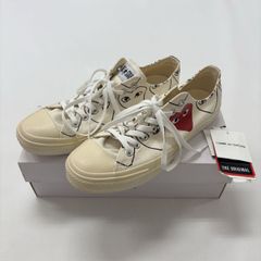 未使用 PLAY COMME des GARCONS プレイ コム デ ギャルソン ALL STAR OX PCDG 20 オールスター ハート ロゴ スニーカー 28cm 80717 0070