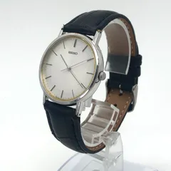 【稼働品】SEIKO セイコー 5P31-8000 電池式 クォーツ シルバー ホワイト メンズ Vintage Men's Watch