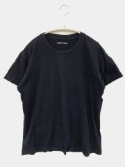 BODY WILD Tシャツ カットソー M ブラック 無地 ミドル丈 半袖 クルーネック 丸首 メンズ