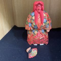 一刀彫 猩々 染川宗進 奈良人形 一刀彫 白鹿園 しおり 天然木 共箱