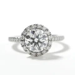 ハリーウィンストン HARRY WINSTON ラウンドカット・マイクロパヴェ・リング マイクロパヴェリング フルエタニティリング The One by Harry Winston リング 指輪 Pt950 シルバー 銀