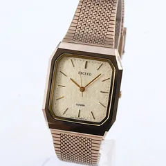 Citizen シチズン 0330-H05038 EXCEED エクシード UHA 超硬ケース クォーツ メンズ 男性 ウォッチ 腕時計 稼働品