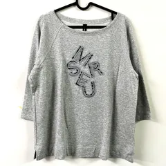 ロシャス MUSE BY ROCHAS トレーナー 英字 コットン100％ グレー 13+サイズ 971815