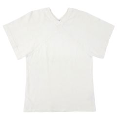 美品 ボッテガヴェネタ BOTTEGAVENETA 2021年 Tシャツ カットソー ショートスリーブ 半袖 Vネック トップス イタリア製 レディース S コットン ホワイト 古着