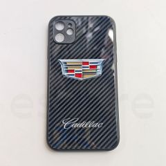 iPhone11 케이스 캐딜락 스마트 폰 케이스 아이폰 케이스 iPhone11 내충격 유리 케이스 하드 케이스 카본 무늬