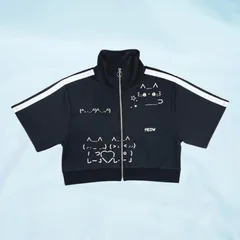 Hauls ハウルズ 猫 顔文字 半袖ジャージ トラックジャケット 地雷系 サブカル FREE