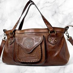 アナスイ ショルダーバッグ 2way レザー ブラウン 蝶々 希少品 - メルカリ