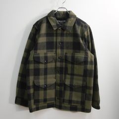 【美品】FILSON【マッキーノ クルーザー ジャケット】M カーキ チェック USA製 フィルソン 26090085