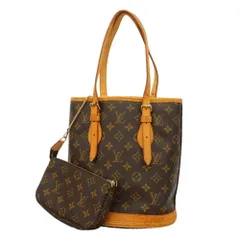 ルイ・ヴィトン(Louis Vuitton) ルイ・ヴィトン トートバッグ モノグラム バケットPM M42238 ブラウンレディース