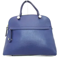 ＦＵＲＬＡ　パイパー　２Ｗａｙ ハンドバッグ　レザー　ネイビー