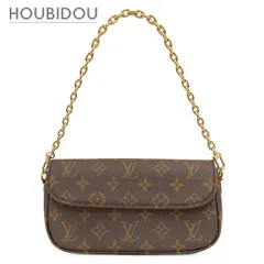 ルイヴィトン LOUIS VUITTON 2WAYバッグ ウォレット オン チェーン アイビー モノグラムキャンバス モノグラム ゴールド金具 茶 ウォレットバッグ  M81911 RFID 【箱】【中古】