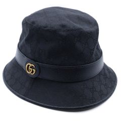 GUCCI (グッチ) GGキャンバス シェリーライン バケットハット 帽子