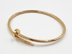 Cartier カルティエ ジュスト アン クル ブレスレット スモールモデル ブレス バングル 750 K18 ピンクゴールド 2026年8月購入 B6062517 新品同様
