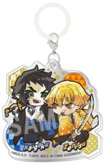 [Used] Keychain Zenitsu Agatsuma& Kaigaku "Pita! Deforme Demon Slayer: Kimetsu no Yaiba Infinity Castle Arc Part 2 Trading Acrylic Charm"