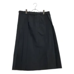 【美品】  YOHJI YAMAMOTO POUR HOMME / ヨウジヤマモトプールオム | 2024AW | タフタ プリーツ ラップスカート | 3 | ブラック | メンズ