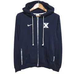 NIKE DRI-FIT ナイキ ジップアップパーカー ネイビー メンズ Mサイズ
