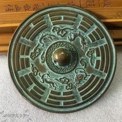팔경 라반 청동경 빈티지 조 팔경 사신수 동경 장식품 현대 공예품 미술품 입상품 개운 풍수 상품