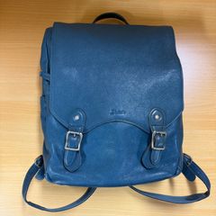 美品】COACH コーチ レザー リュック バックパック ネイビー F37410